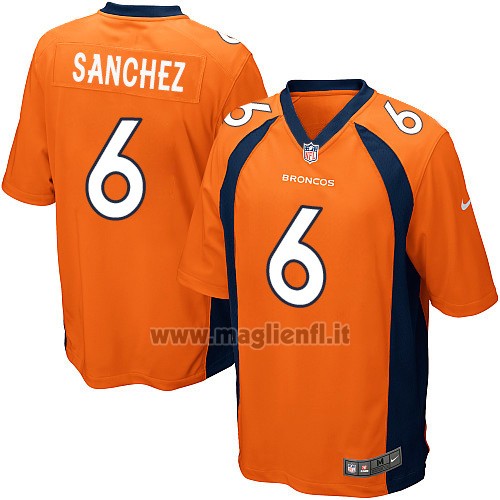 Maglia NFL Game Denver Broncos Sanchez Arancione